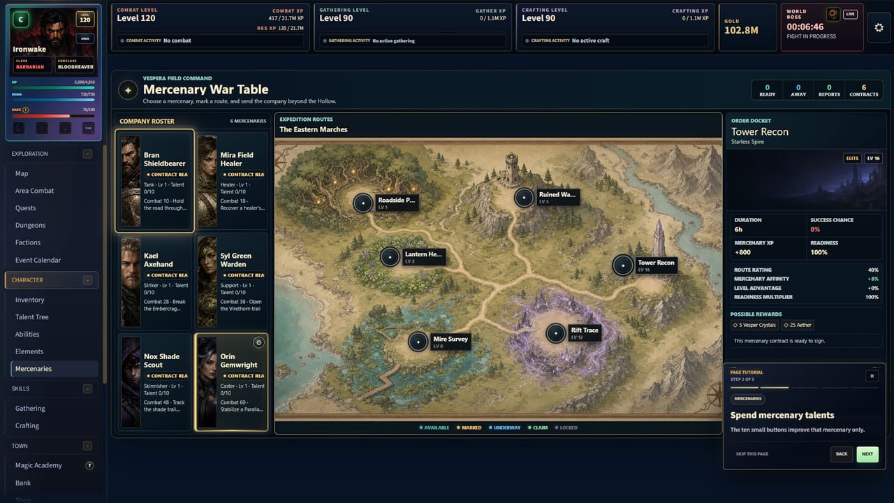 Hired Mercenaries Hub